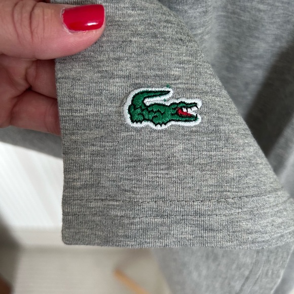 Unisex Lacoste x Minecraft Graphic Organic Cotton T-Shirt Gray Size Small - Picture 8 of 8